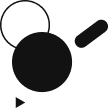 geometric shapes representing web design and development